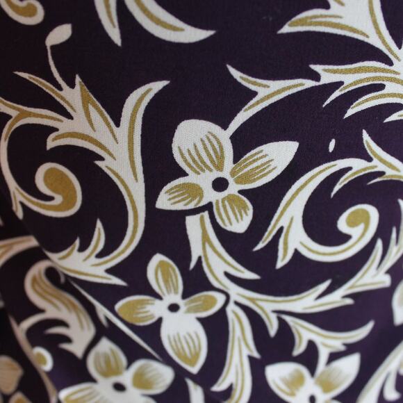 Nicole Miller Women's Vintage Regal Jewel Toned Floral Dress Silk Size Small - Picture 11 of 11